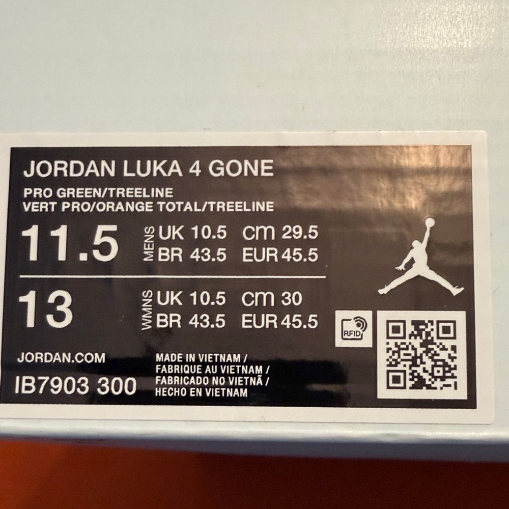 Nike-Jordan Luka 4 Gone men size 11.5 - Picture 2 of 7